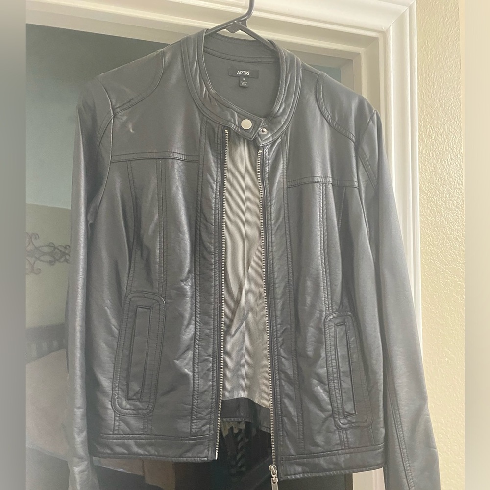 Apt 9 Faux Black Leather Jacket